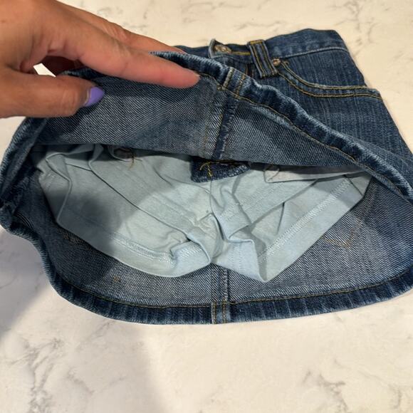 Children’s Place denim skort blomers heart accent pockets size 18 months - Picture 6 of 6